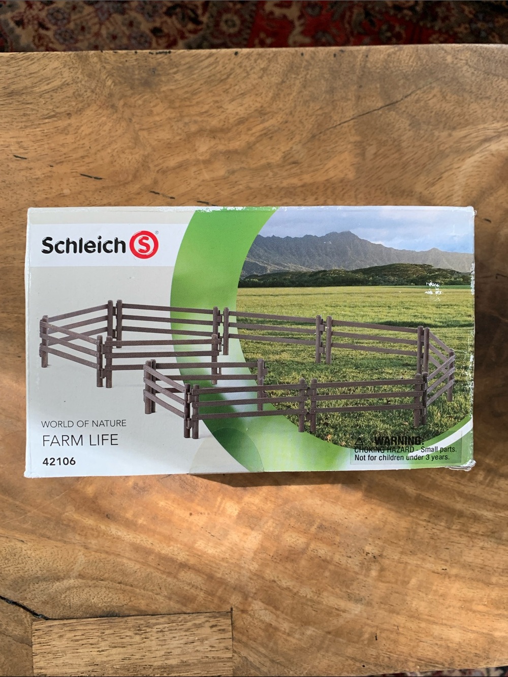 Schleich Farm Life Fence Set in Brown